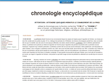 Tablet Screenshot of chronologie-encyclopedique.fr